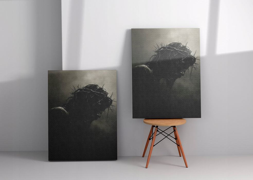Obraz na płótnie Jezus Chrystus w koronie cierniowej 75x100 cm