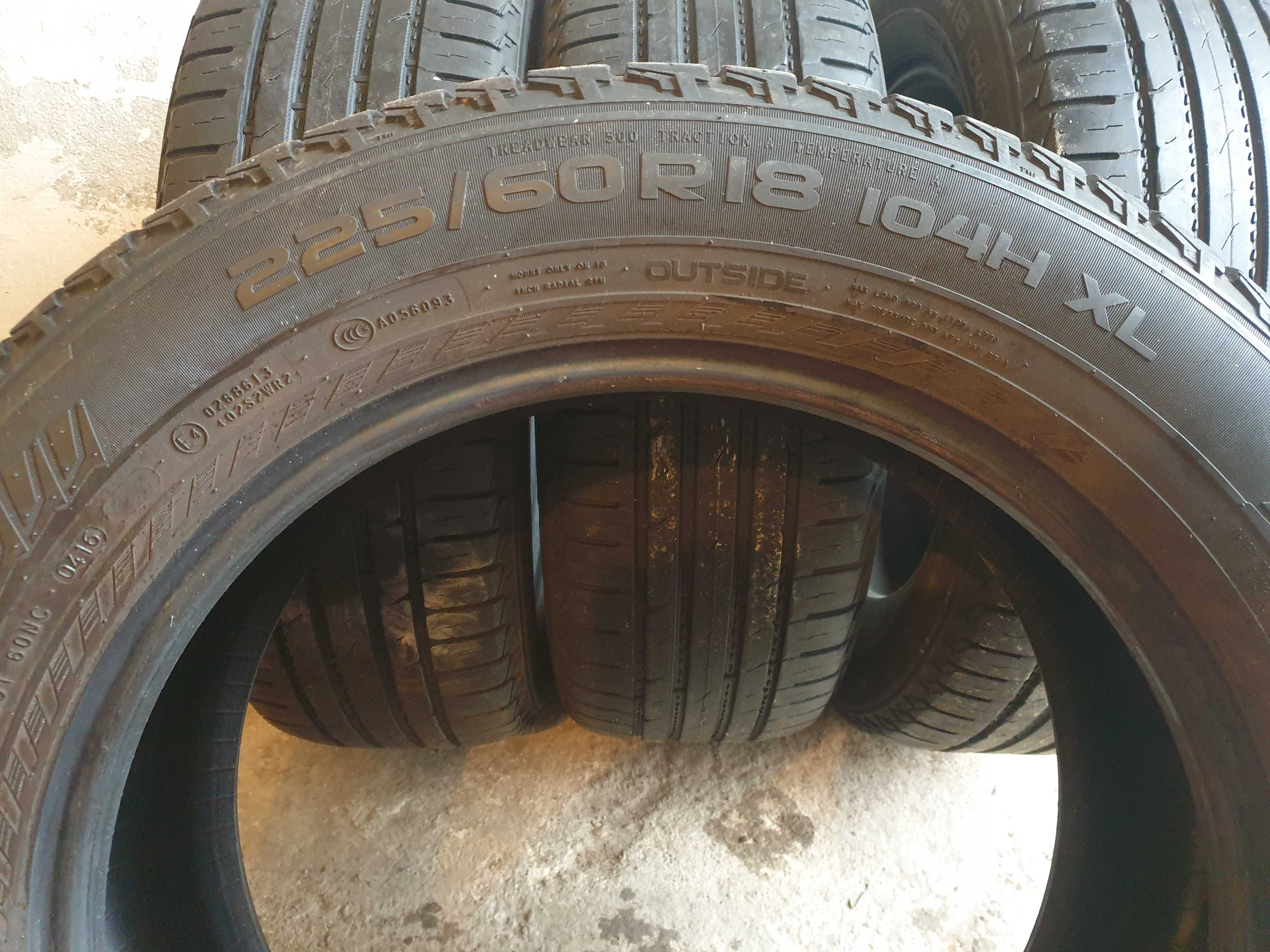 sprzedam opony 225/60 18 nokian line suv letnie