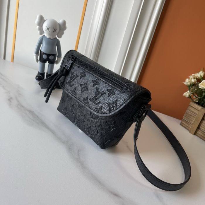 Louis Vuitton сумка мужская унисекс черная monogram оригинал кожаная