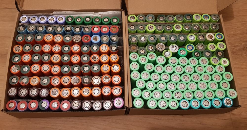 Ogniwa 18650 z demontażu - 200 sztuk