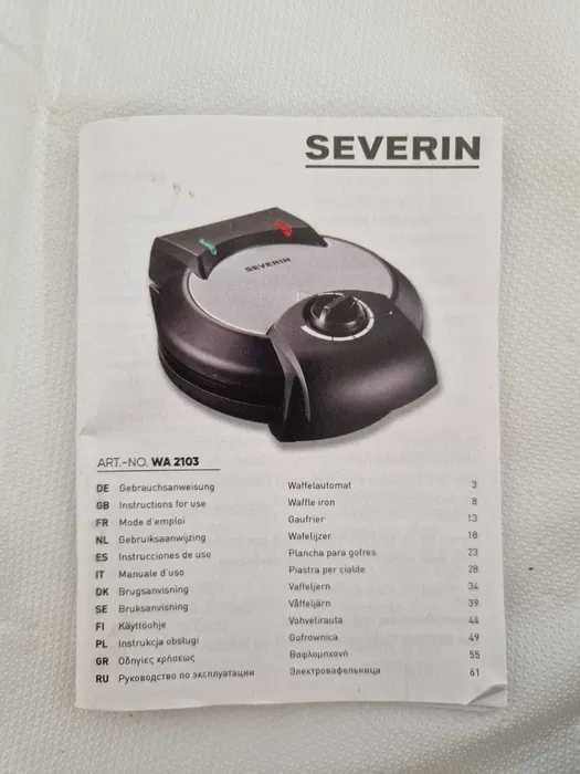 Gofrownica Severin WA-2103 czarny 1200 W