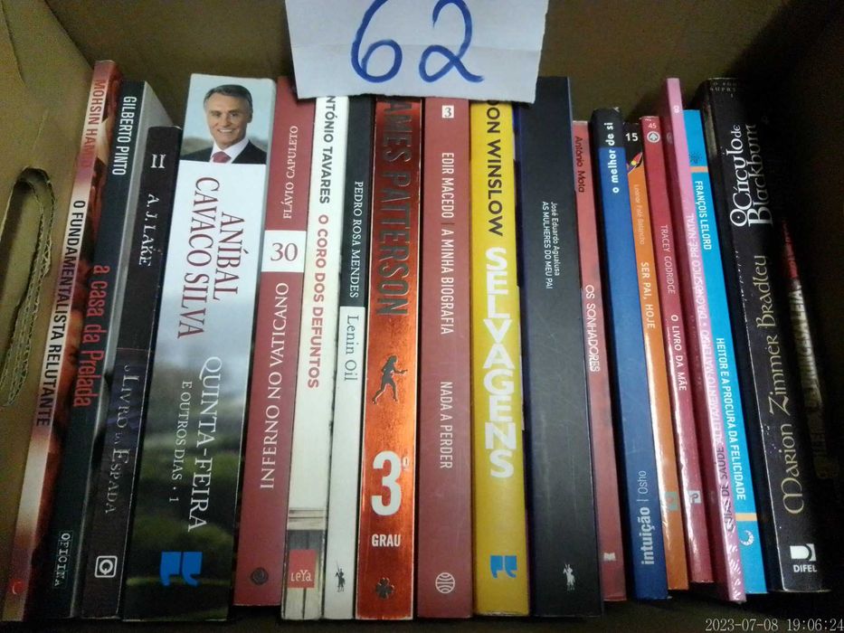 LOTES 62 + 70 - LIVROS Diversos - Vendidos EM SEPARADO - Vários Preços
