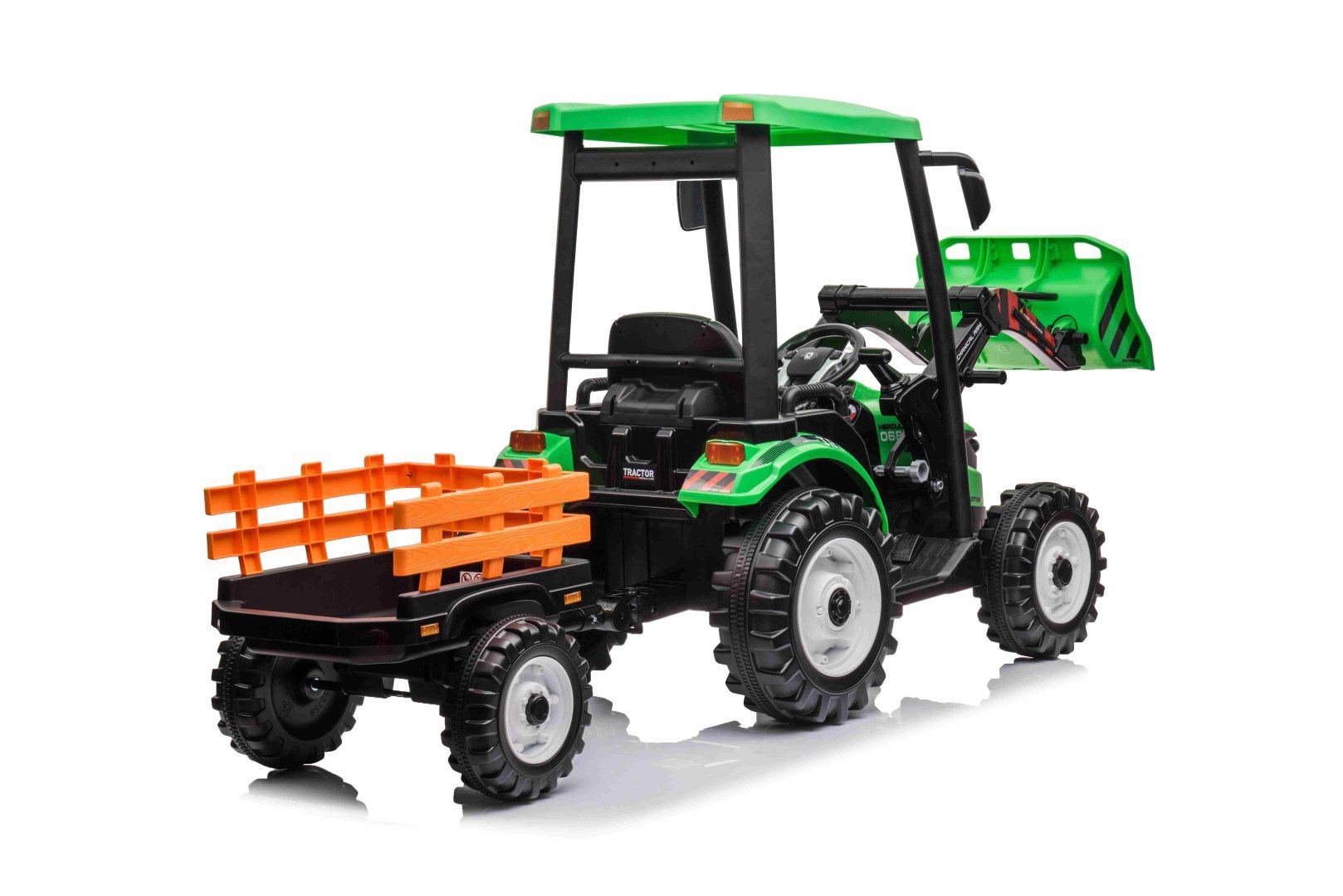 Traktor na akumulator Z Przyczepą 2 x 200W MEGA 24V/7Ah Traktor D68