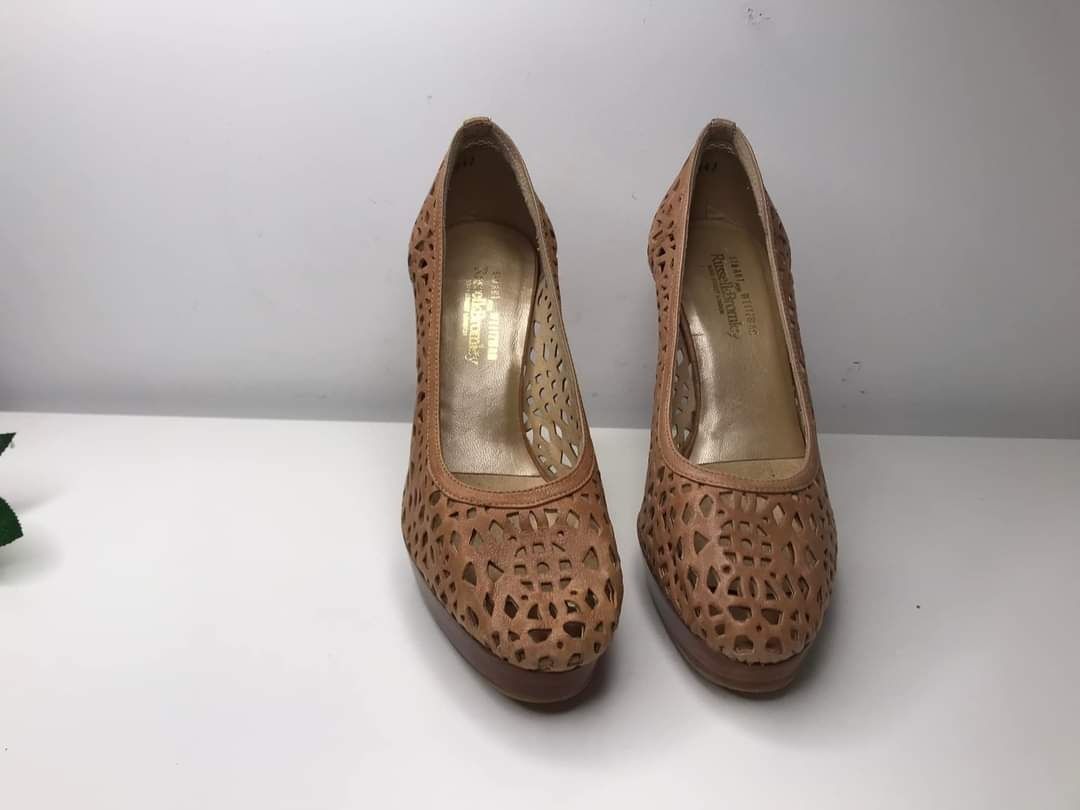 Czółenka skórzane przewiewne Stuart Weitzman for Russell Bromley Rozmi