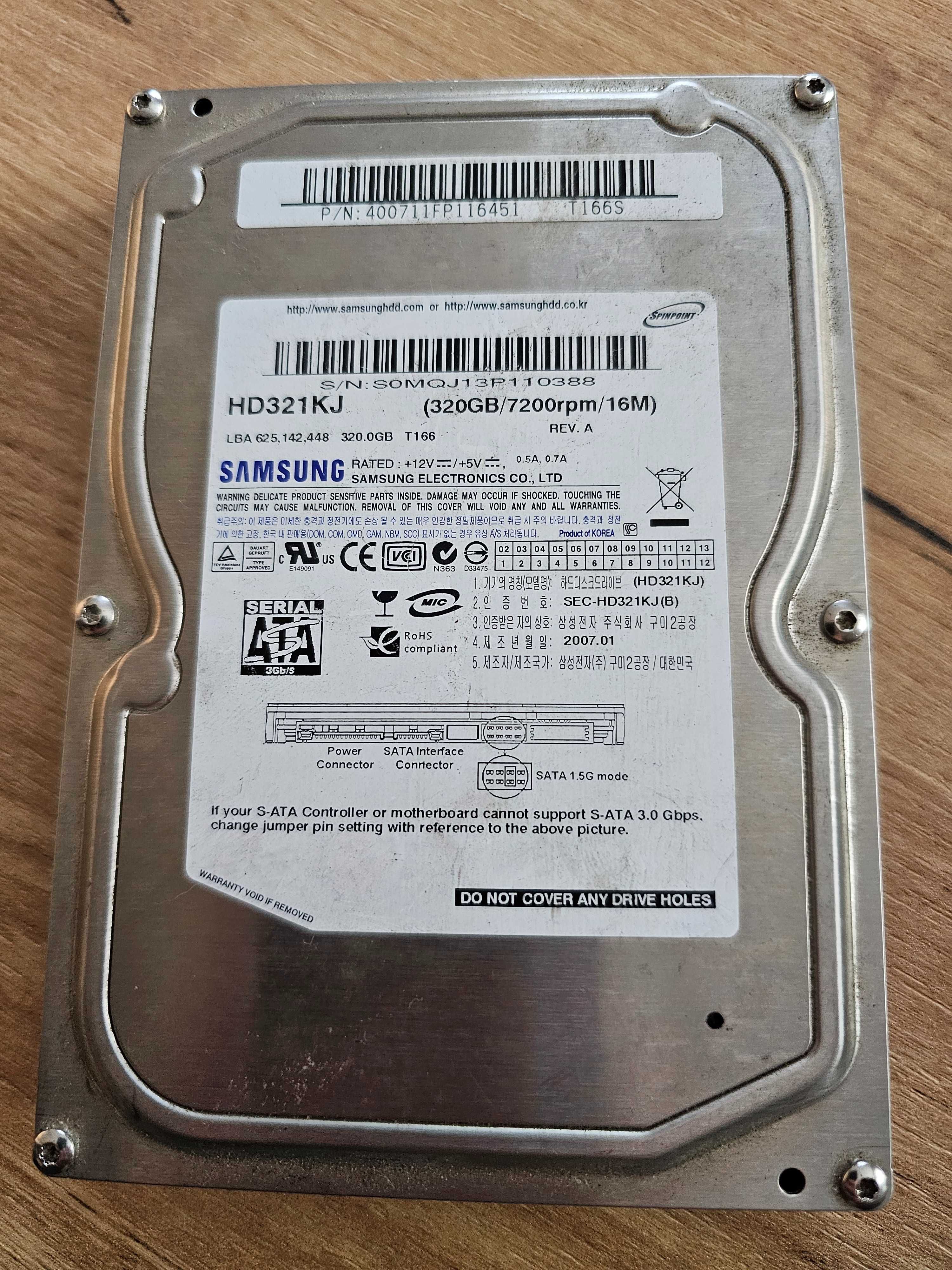 Жорсткий диск 3.5" WD Seagate Samsung 2TB, 1TB, 500Gb, 320Gb, 160Gb