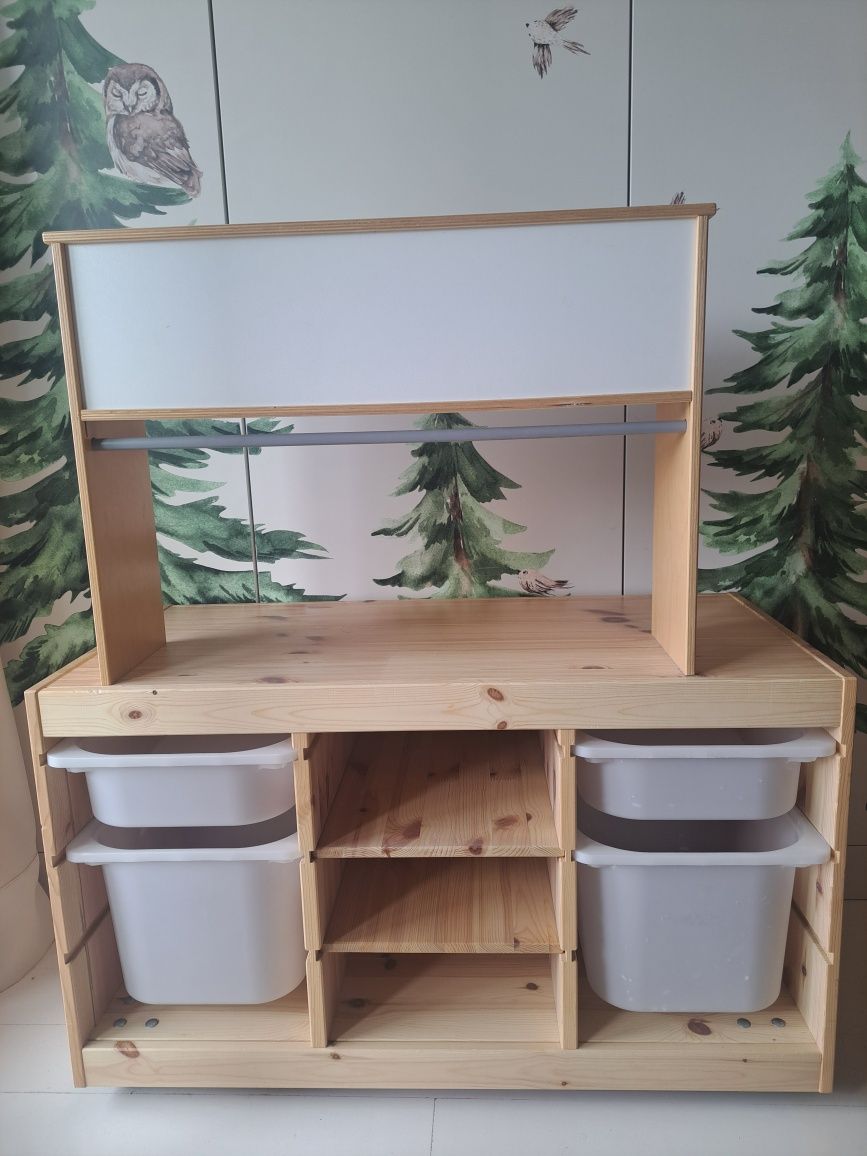 Ikea trofast regał drewniany z pojemnikami plus opcja kuchnia