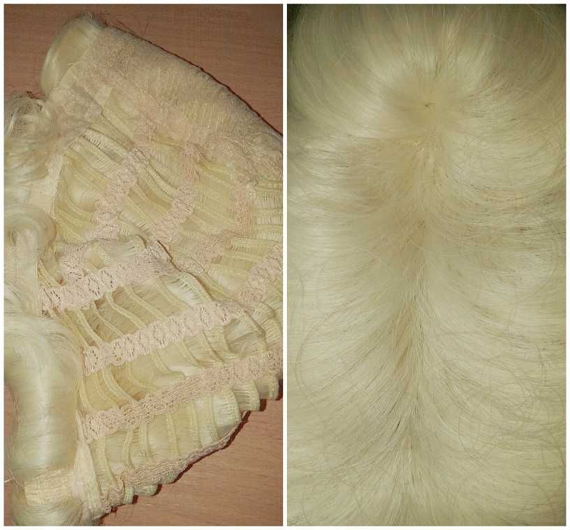 Blond falowana krótka peruka sufrażystka lata 20ste wig cosplay fale