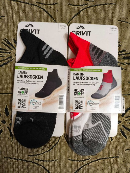 Жіночі шкарпетки носки для бігу Crivit розмір 37/38, 39/40
