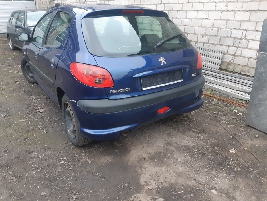 Na części Peugeot 206 Lift EGED Silnik Skrzynia Maska Zderzak Drzwi Klapa Szyba