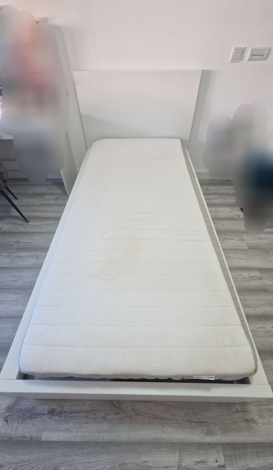 Cama MALM Ikea com Colchão - Solteiro