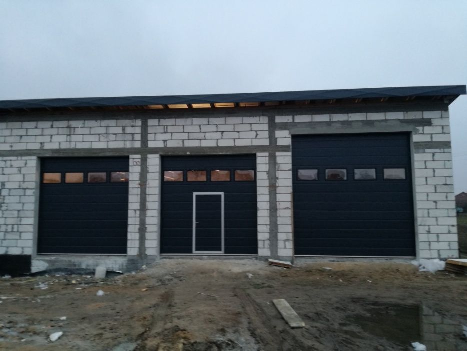 Brama segmentowa garażowa przemysłowa bramy garażowe ciepłe Nałęczów