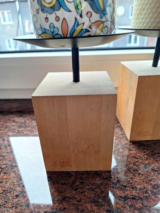 Świecznik drewniany