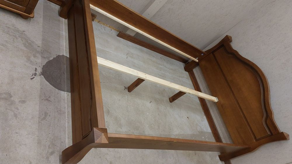 Łóżko stylowe lite drewno 140x200 160x200