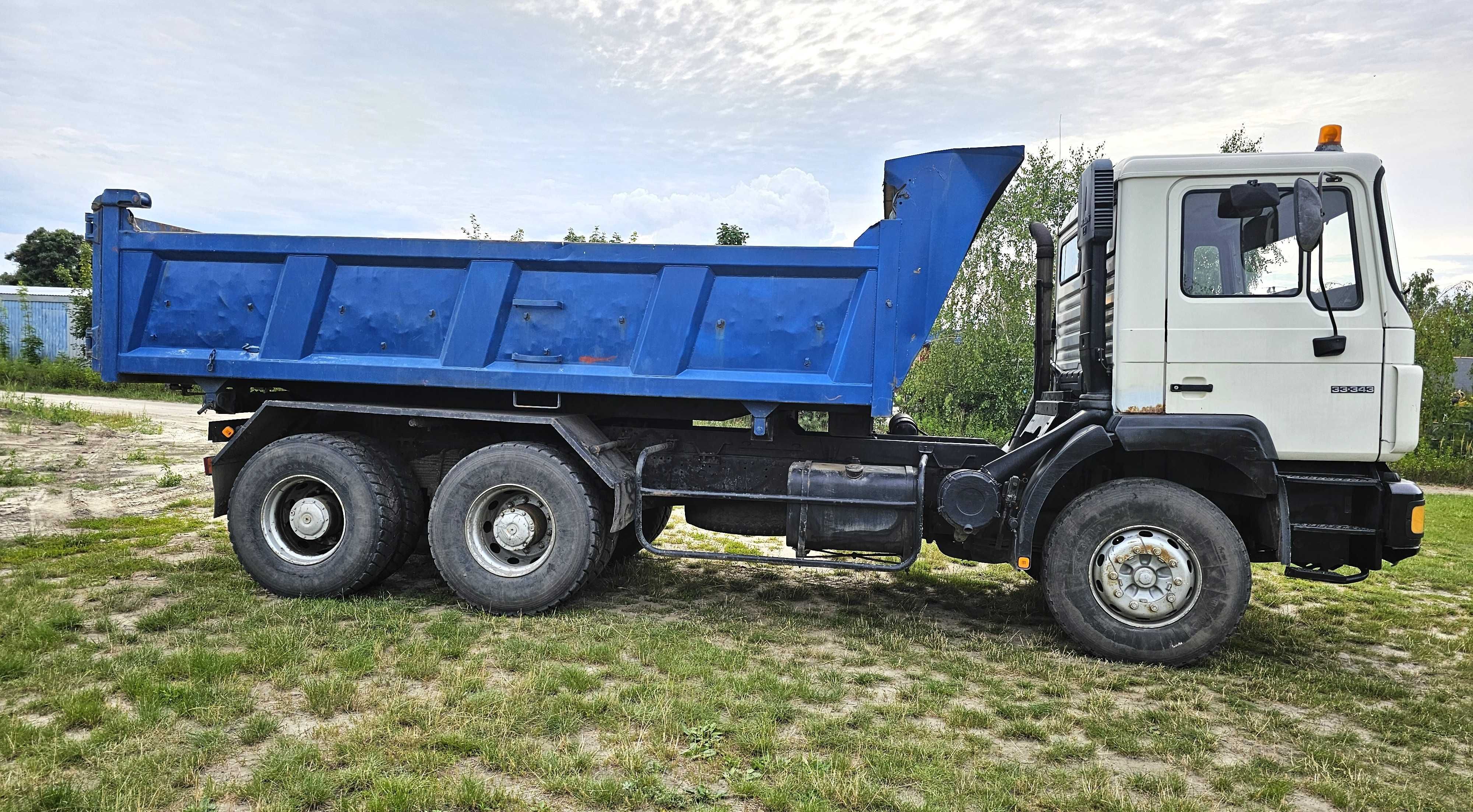 MAN 33-343, 1998, 6x4, wywrotka, specjalny