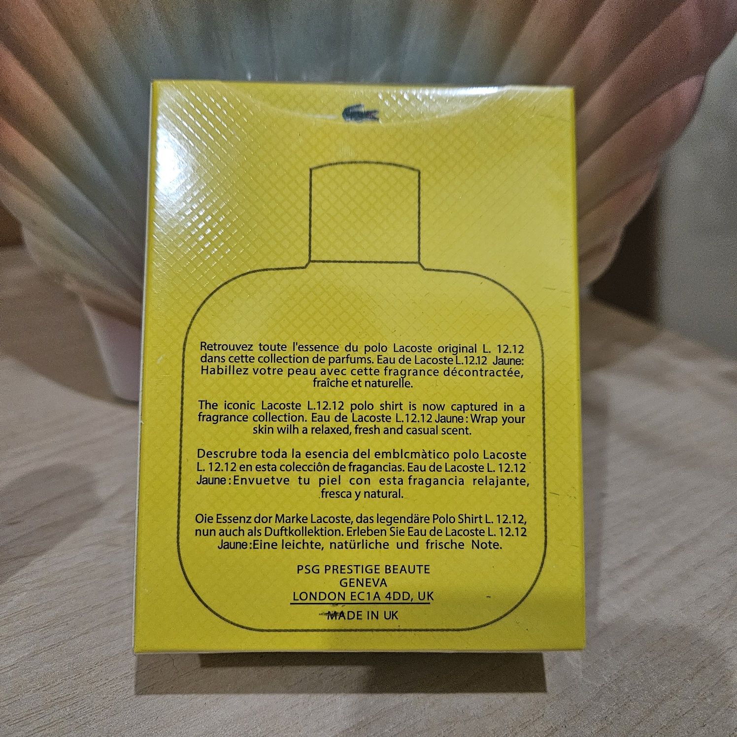 ДУХИ ПАРФУМ чоловічий Lacoste L. 12.12 Yellow 100 ml