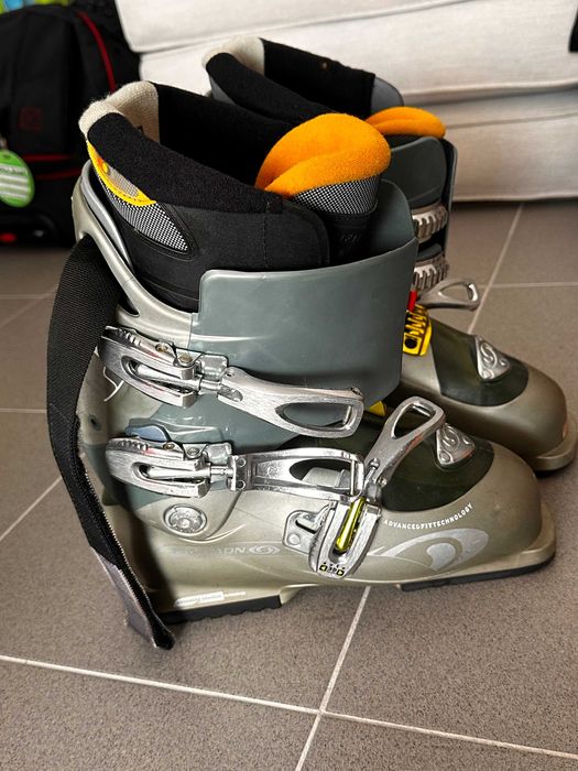 Botas Ski Salomon 38 com saco de transporte