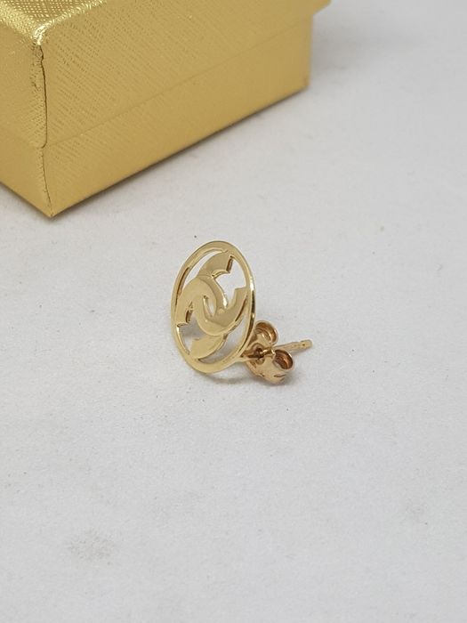 Złote kolczyki na sztyft złoto 585