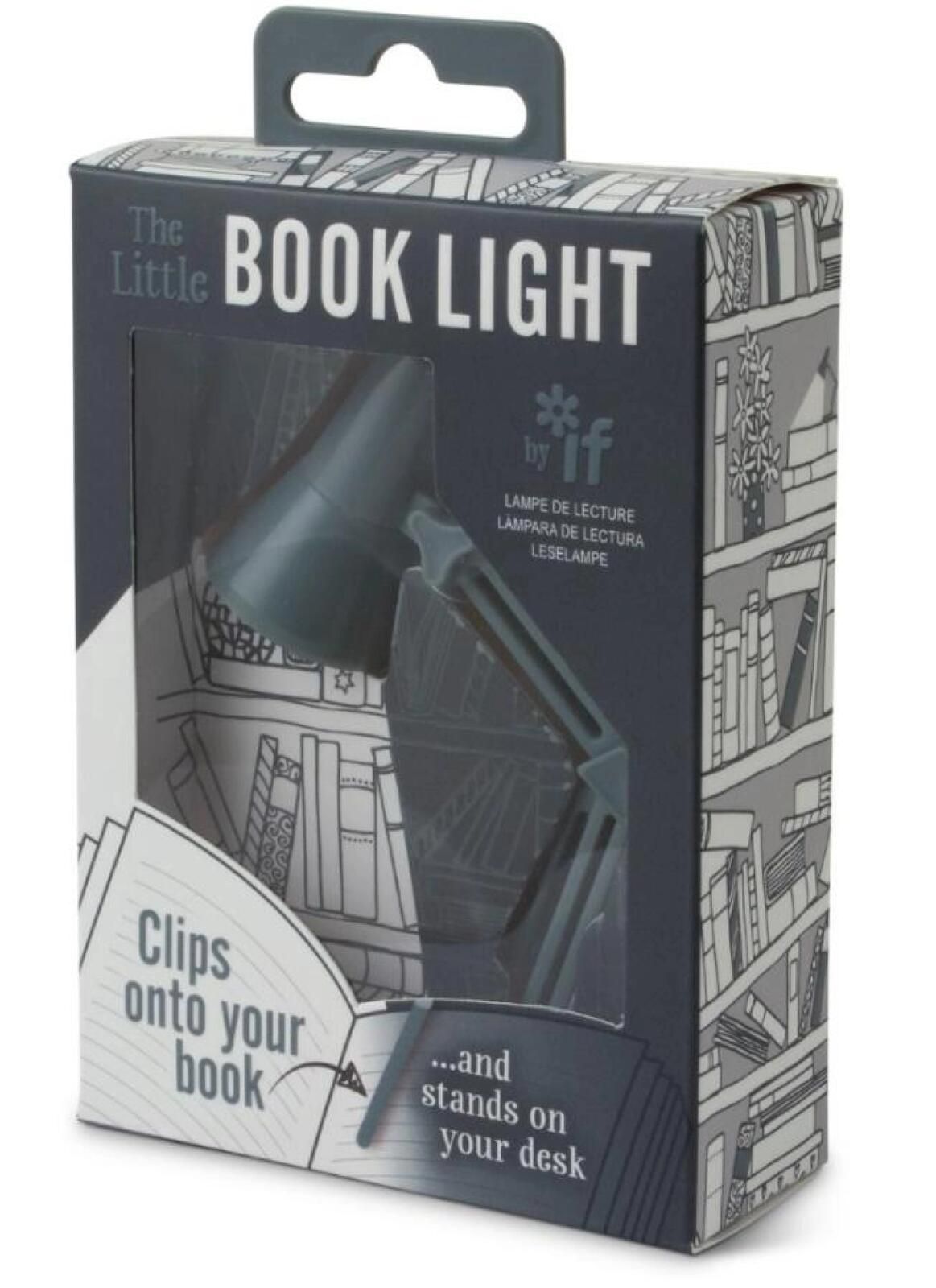 The Little Book LIght Lampka do książki szara If pudełko,13,5x8,5x3