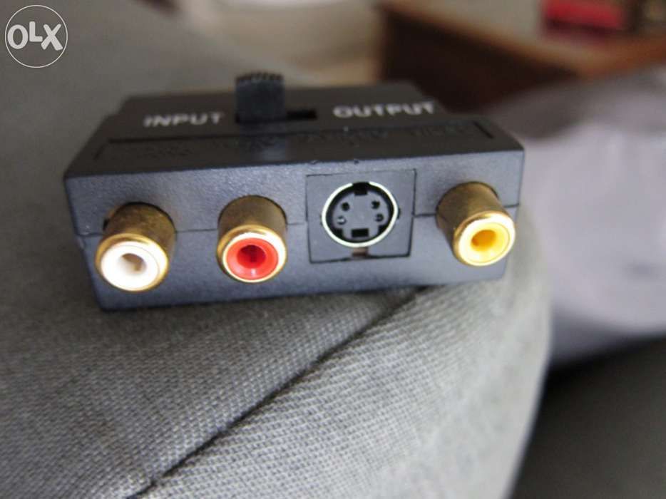 Adaptador scart para rcas video/video s