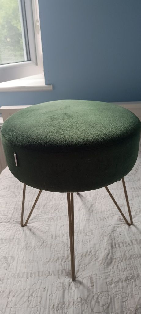 Taboret welurowy homla