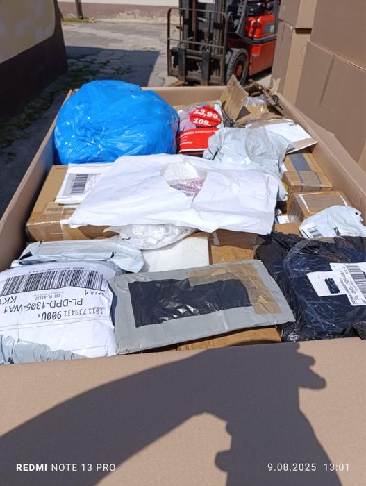 Paleta nieodebrane paczki hermes dhl dpd aliexpress inne mix amazon