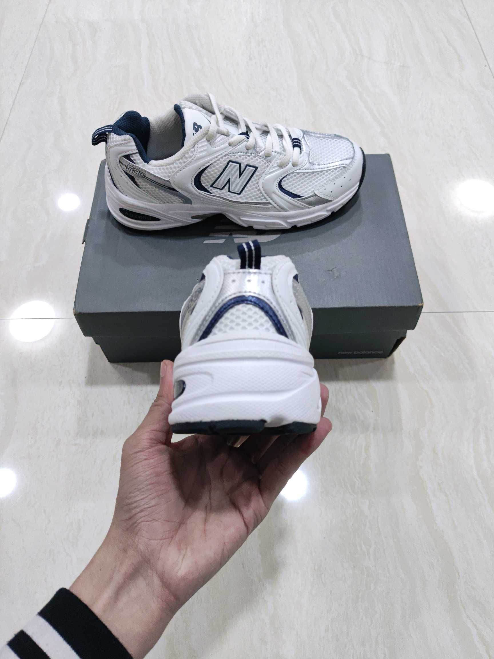 New Balance 530 White Silver Navy Eu 36