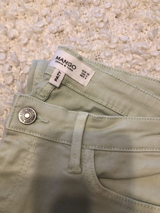 Calças verdes nr 36 da Mango + portes