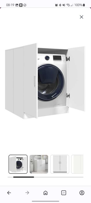 Armário para máquina de lavar roupa