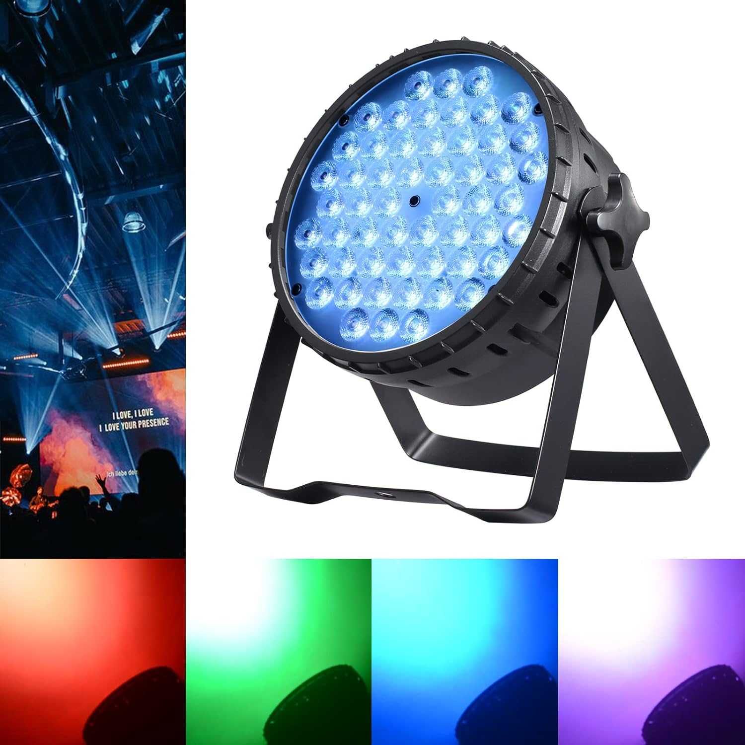 BETOPPER Reflektor LED sceniczny RGB 160W DMX 2szt