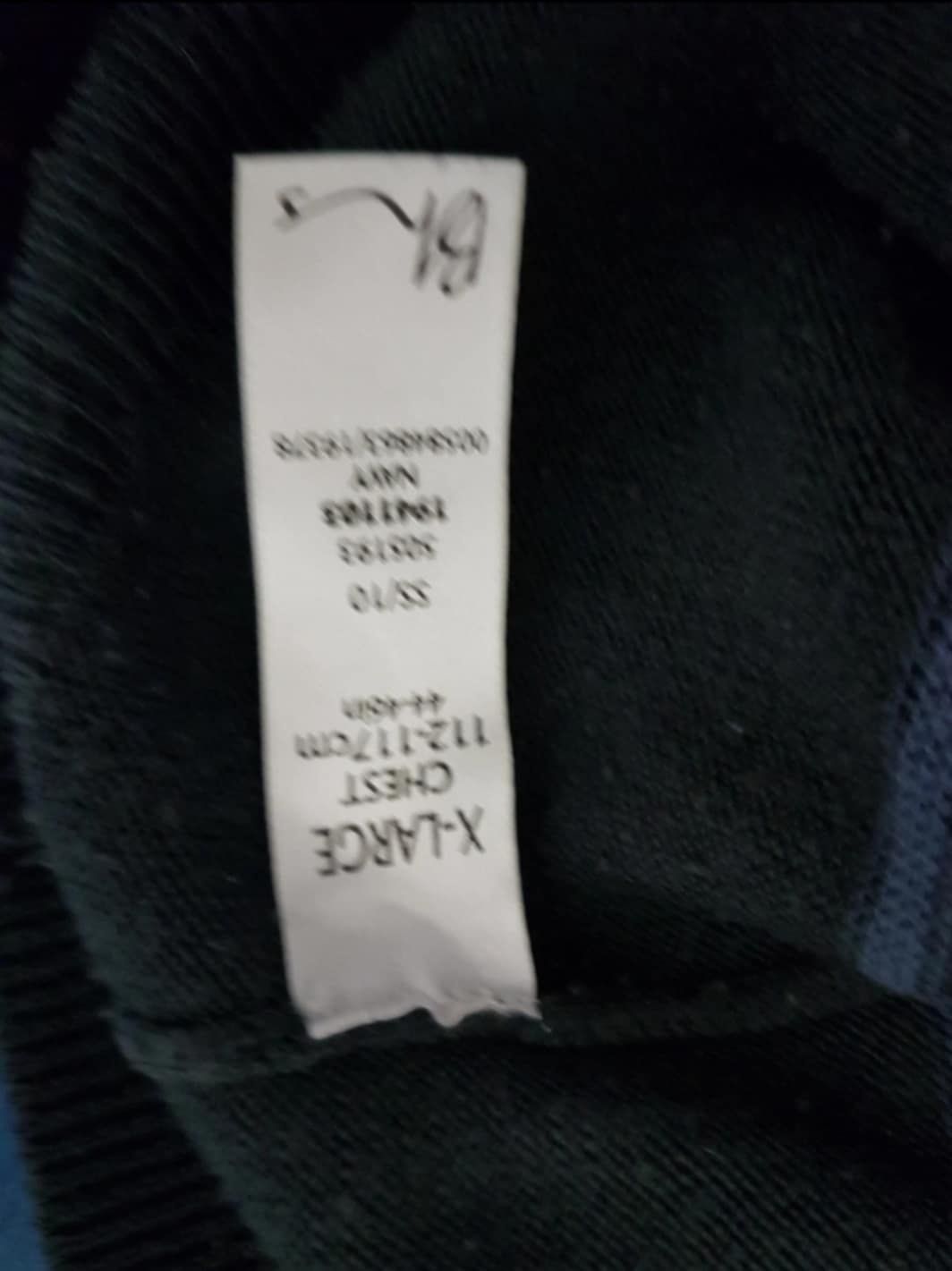 Granatowy sweter XL