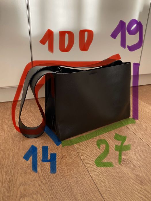 Bolsa de couro Cos, leather bag