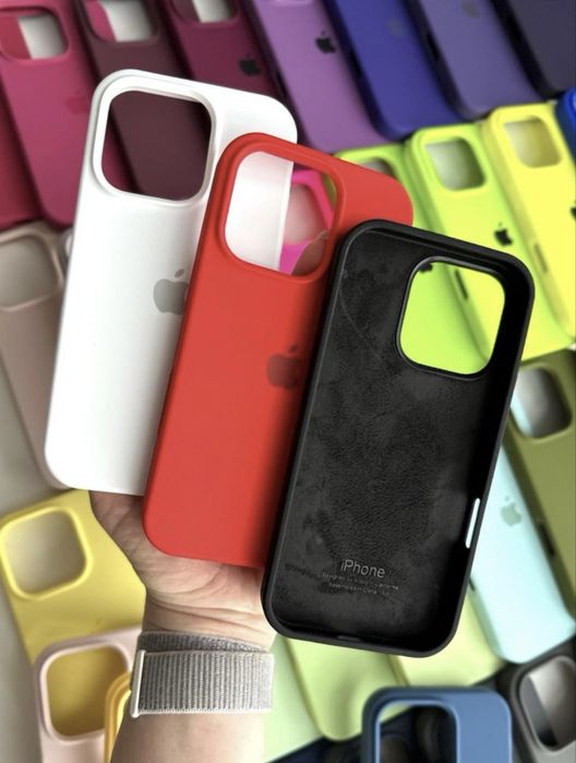 Силіконовий чохол на айфон silicone case iPhone 16 Pro Max /інші 15 14