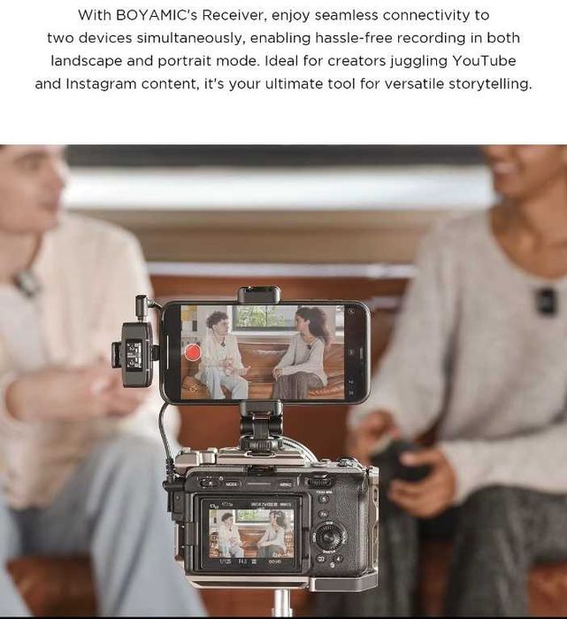 Бездротовий петличний мікрофон boya boyamic