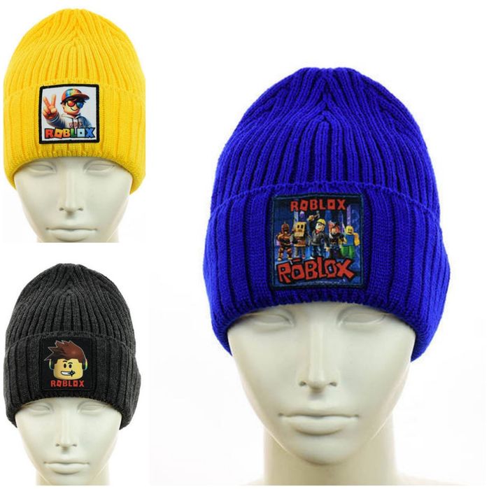 Зимова шапка майнкрафт роблокс на флісі для хлопчика