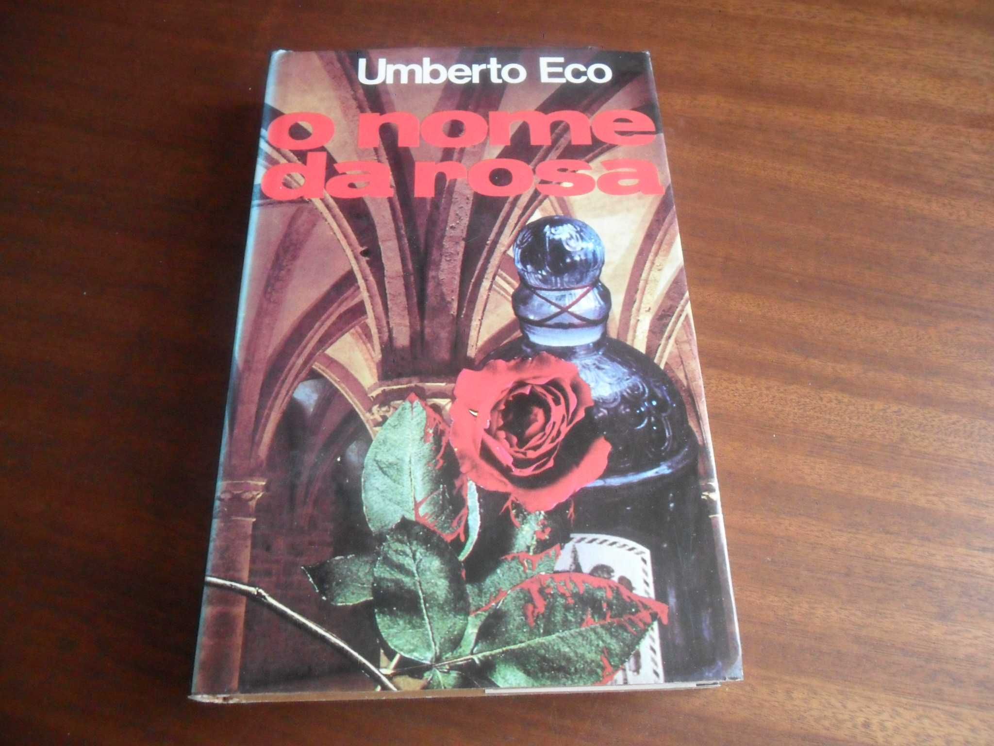 "O Nome da Rosa" de Umberto Eco - Edição de 1984