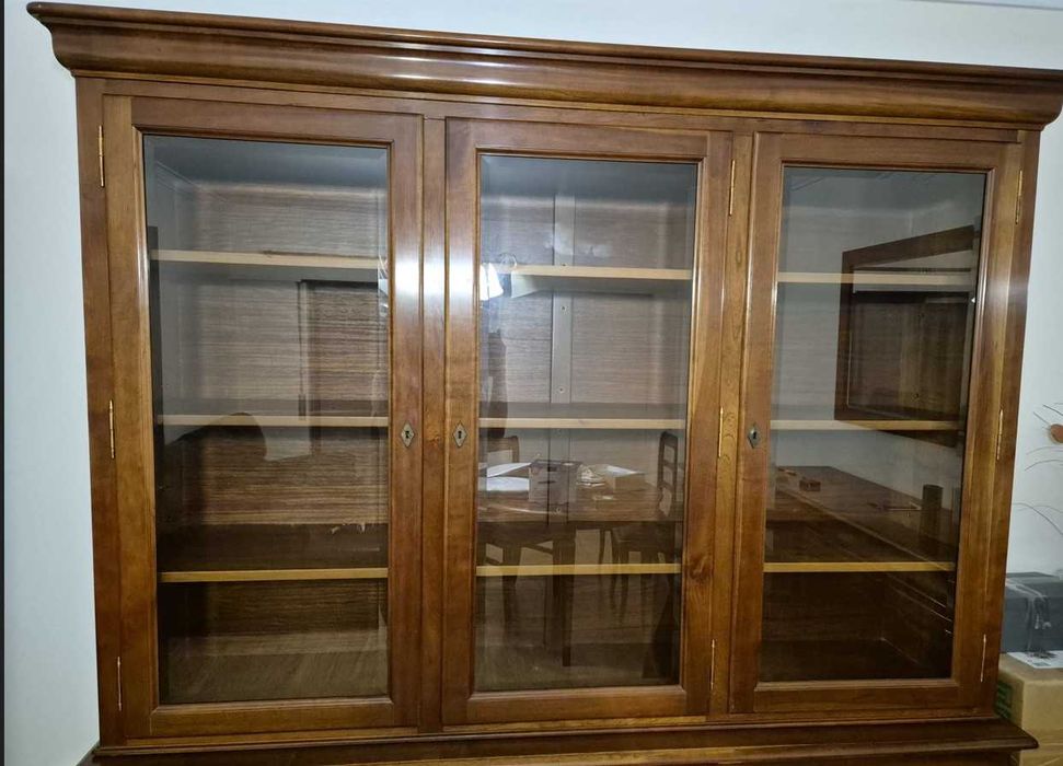 Móvel Sala C/Vitrine - Madeira Cerejeira