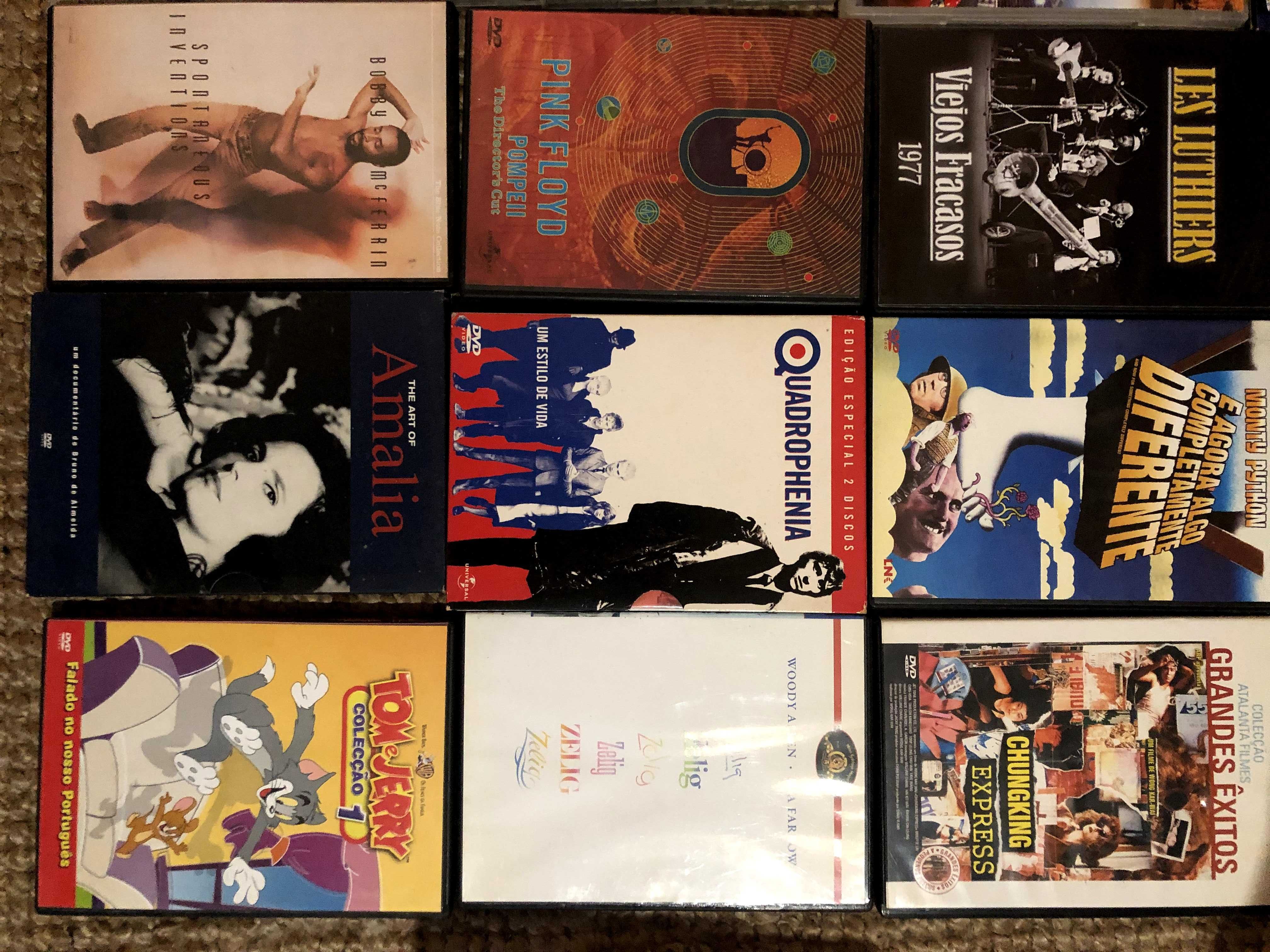 70 DVD's Música, filmes, docs