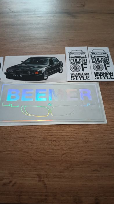Vlepy BMW - Syndykat , Ptak Garage i znaczek BMW