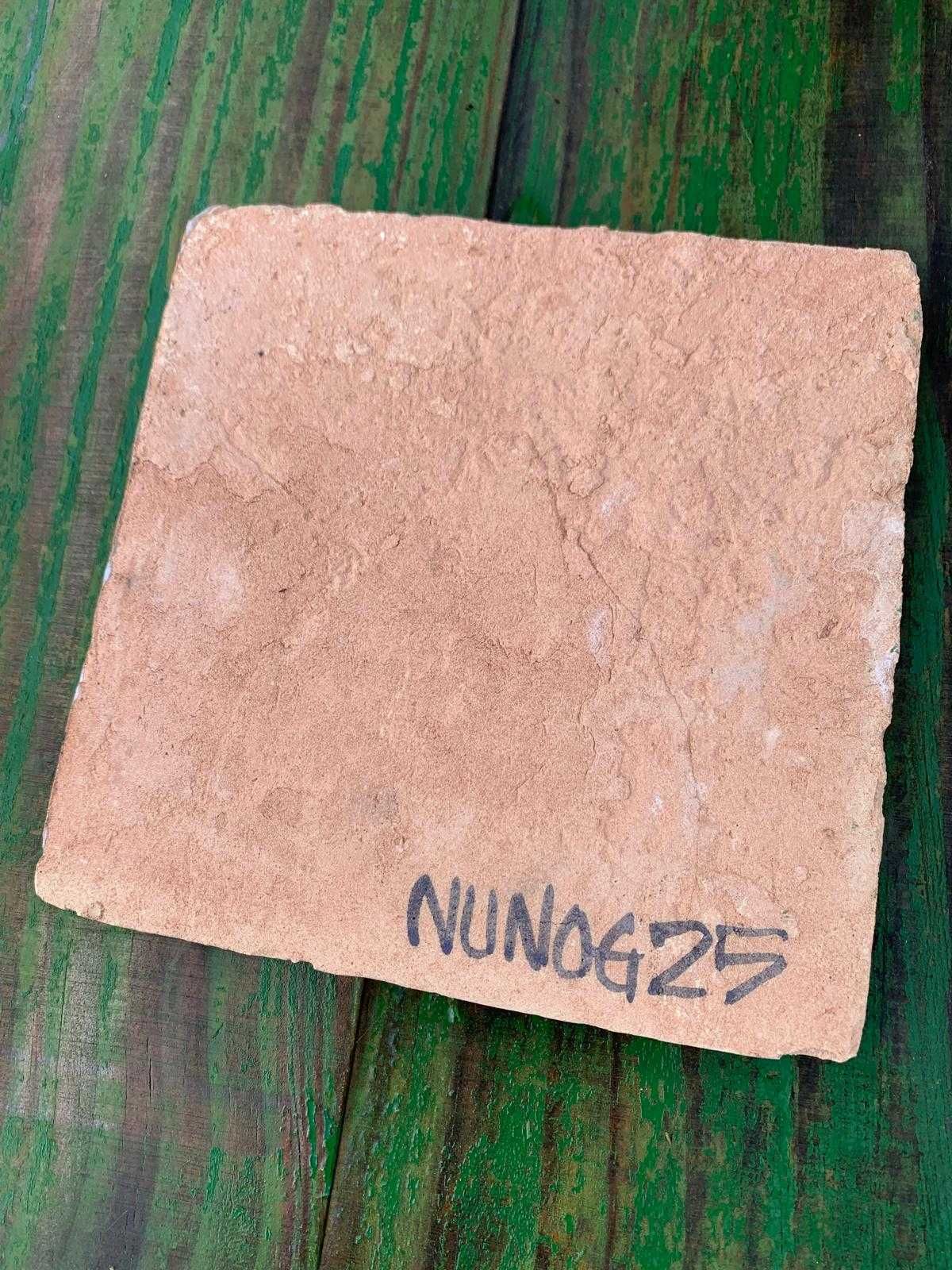 Azulejo pintado à mão - Número de Porta, Rústico em Terracotta
