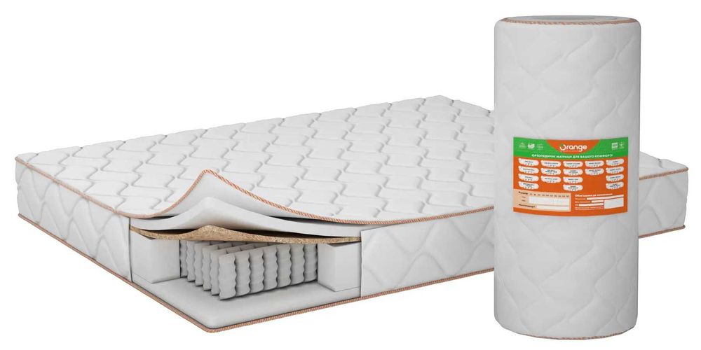 Тонкий матрас. Ортопедичний матрац. Низькі ціни. Подушка в подарунок