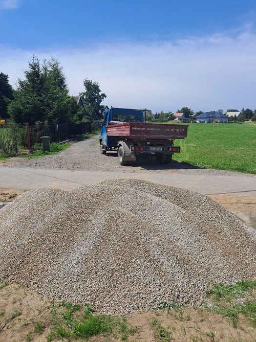 Kruszywa, kamień, tłuczeń, żwir, kliniec, piasek, spóła, mała wywrotka