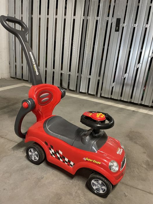 Jeździk, pchacz, auto, czerwony