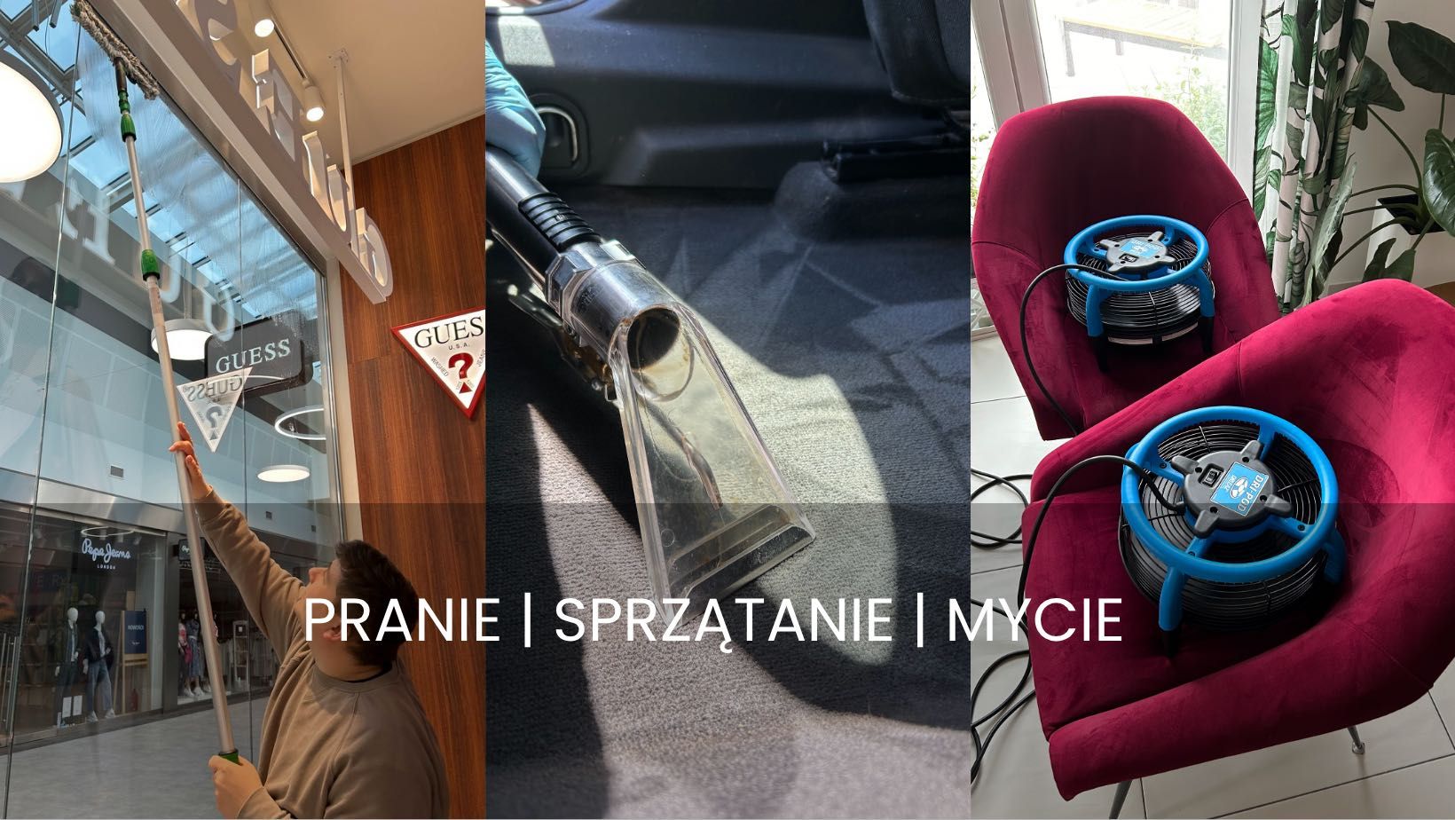 Pranie tapicerki i dywanów, czyszczenie posadzek