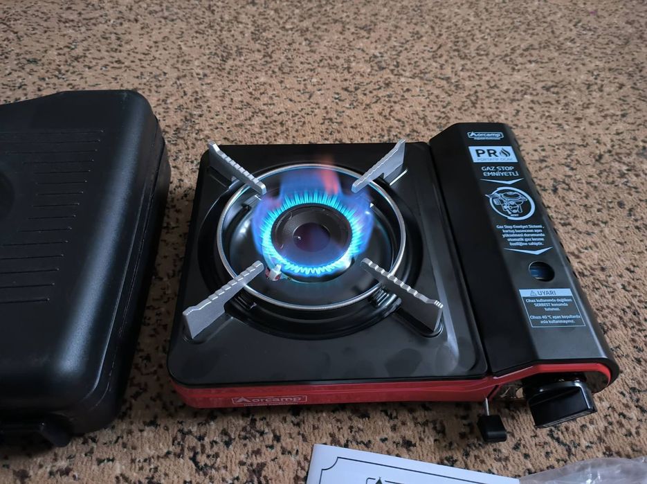 Газова плита з балоном нова переносна в кейсі