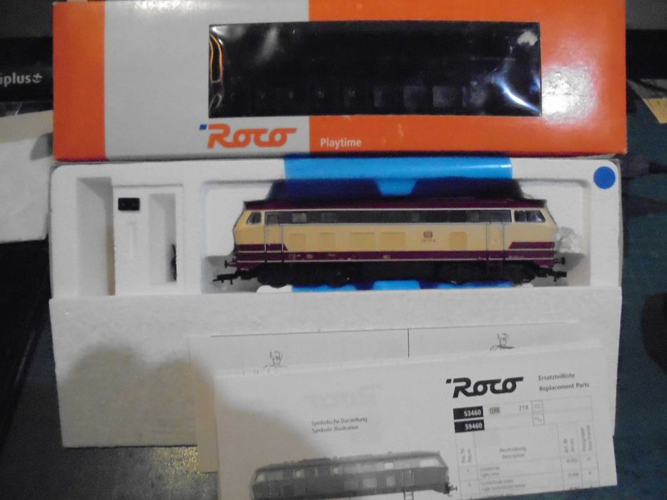 Roco lokomotywa BR218 z dekoderem jazdy H0 1:87 Austria,makieta,Piko