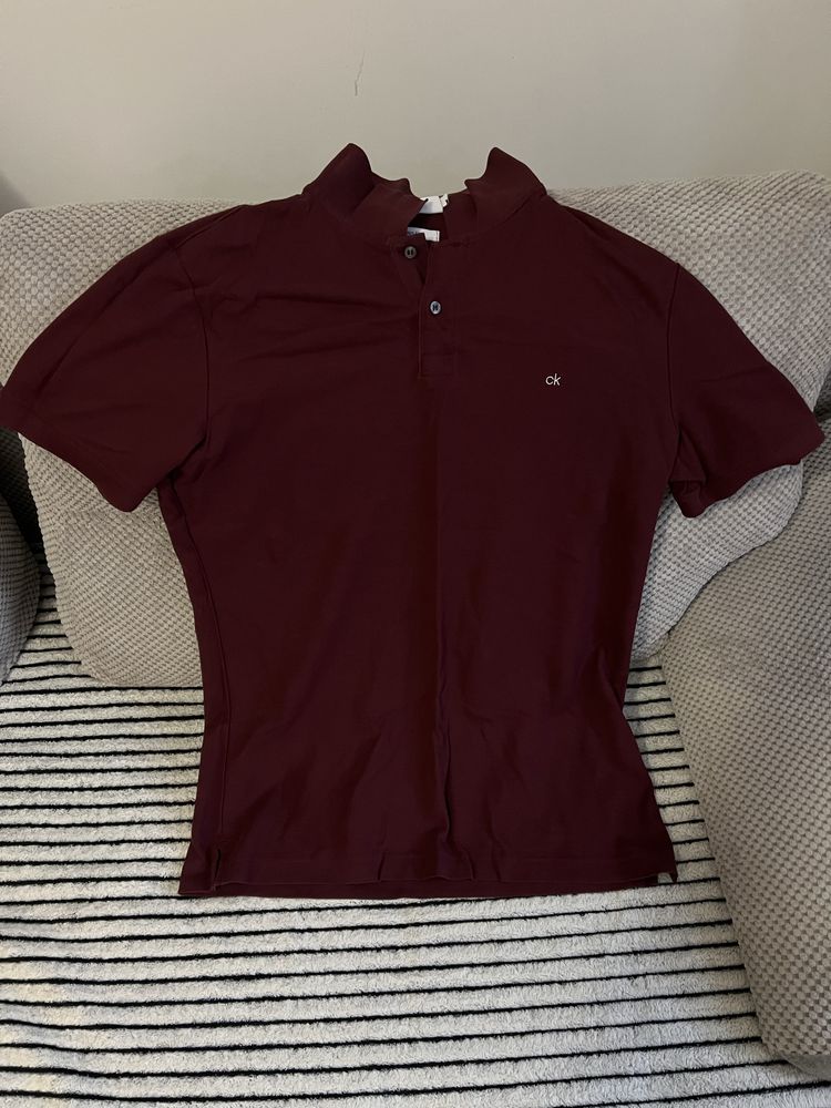 Koszulka Polo Calvin Klein Refined Logo slim fit rozmiar S