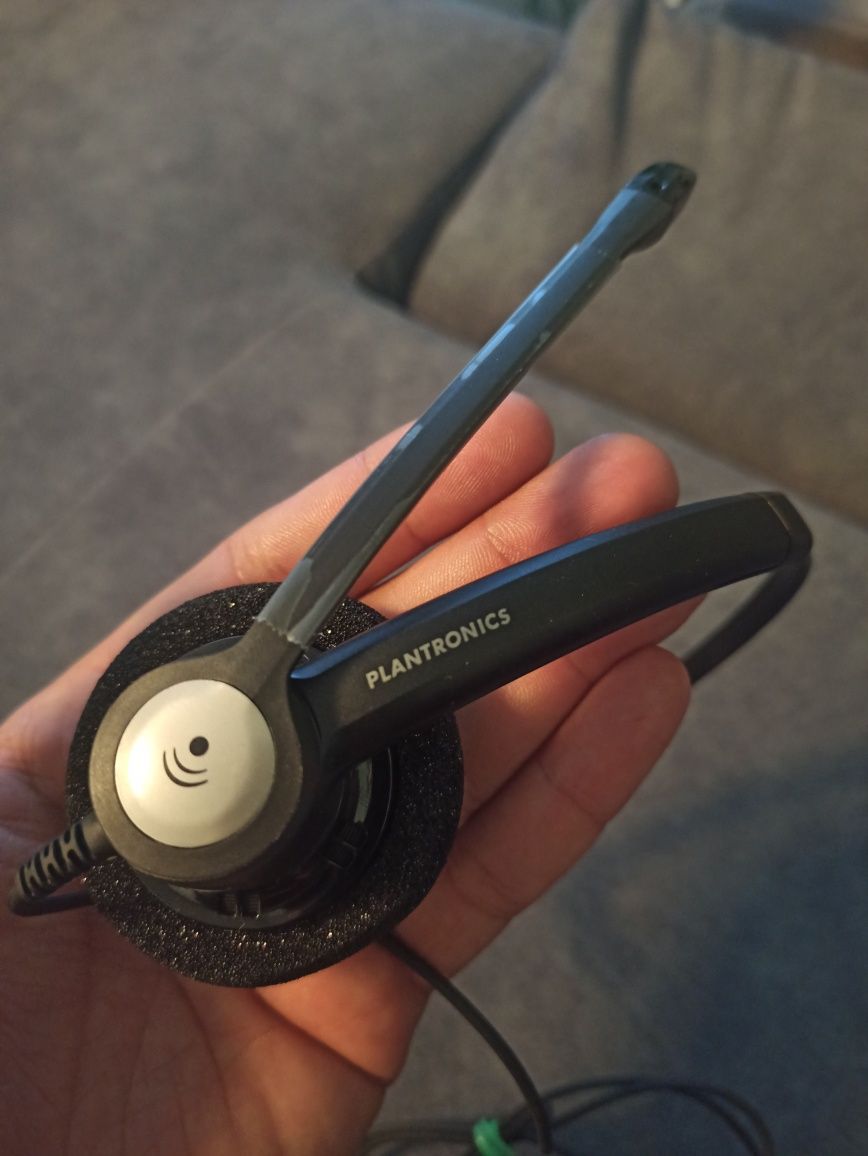 Słuchawka z mikrofonem Plantronics call center Poznań