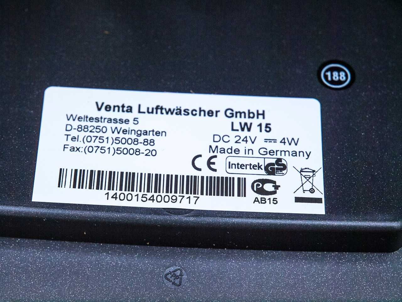 VENTA LW15 - немецкий увлажнитель и мойка воздуха