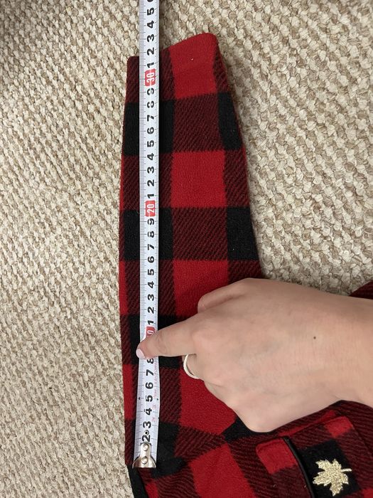 Флисовый новогодний костюм в клеточку