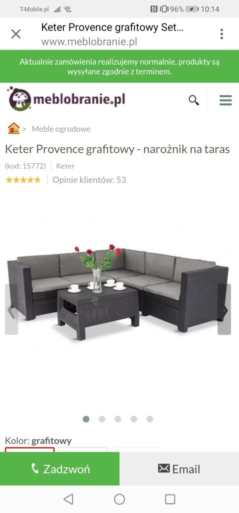 Narożnik tarasowy technoratan